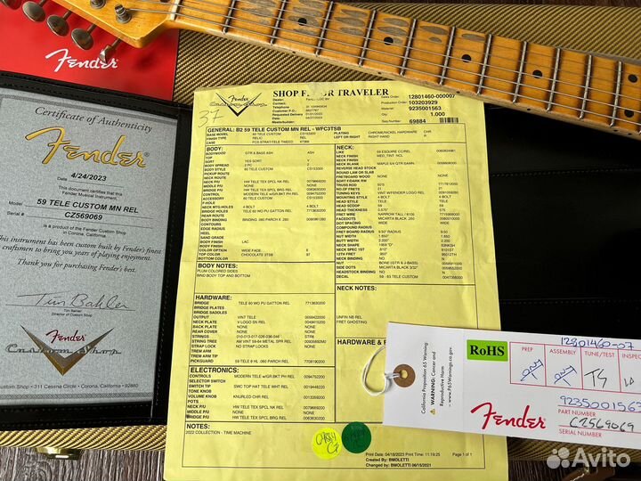 Fender Custom Shop '59 Telecaster Custom 2023 USA