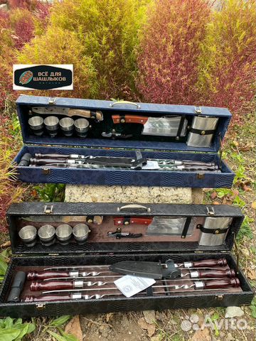 Шашлычный набор шампуров с мангалом