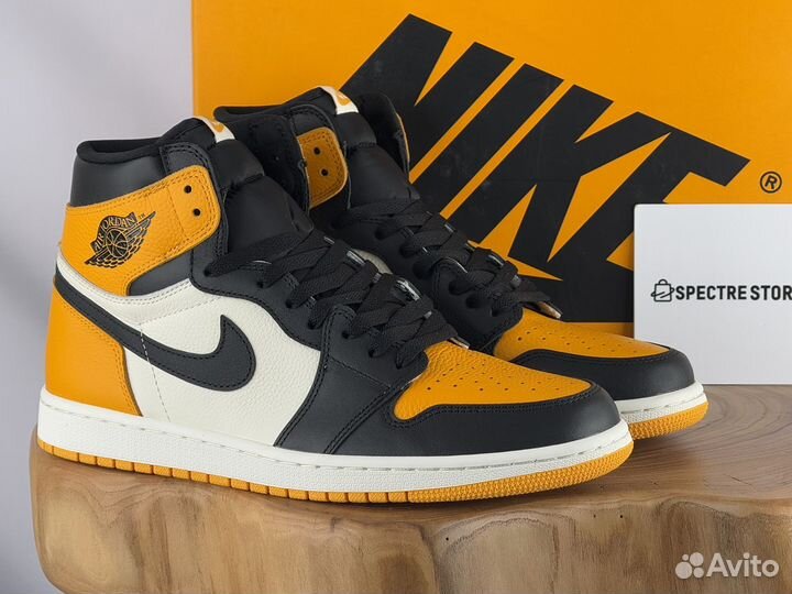 Кроссовки Nike Air Jordan 1 High Yellow Toe
