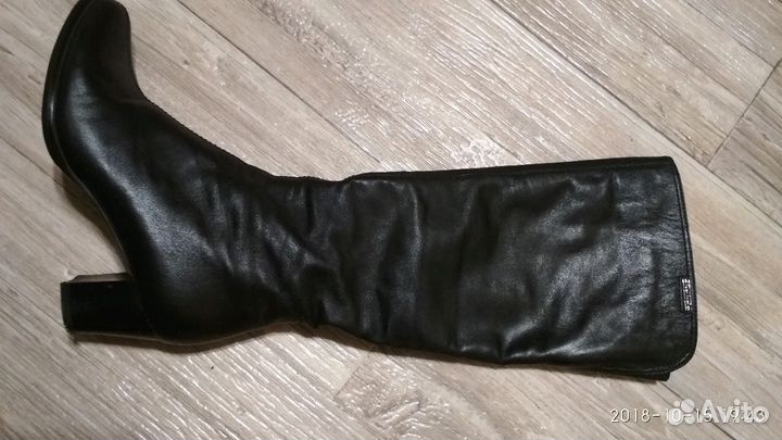 Сапоги женские демисезонные из натуральной кожи