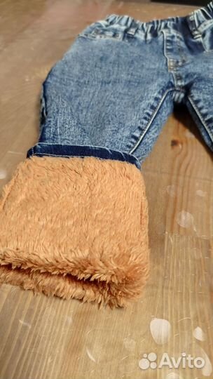 Штаны джинсы утепленные 104