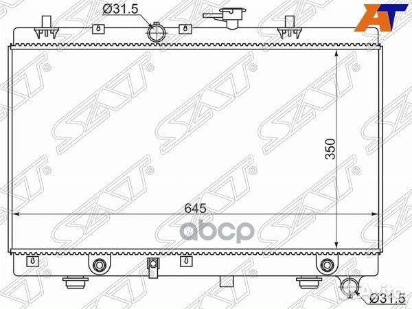 Радиатор Kia Rio 00-05 sgki00041 Sat
