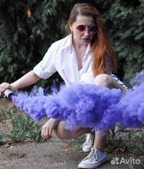 Цветной дым для фотосессий густой