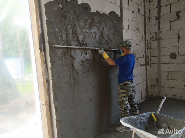 Штукатурка, стяжка, шпатлёвка, наливной пол