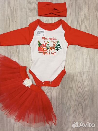 Новогодний костюм для девочки размер 62,74,80