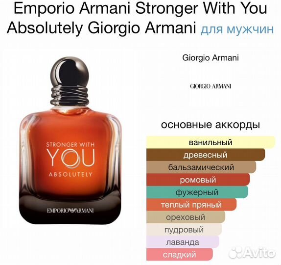 Духи Armani Stronger With You Absolutely 100мл