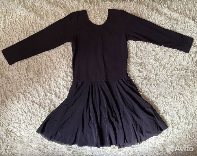 Купальник гимнастический черный