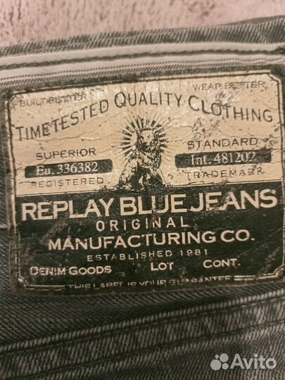 Джинсы Replay blue jeans original