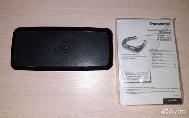 3D очки Panasonic для телевизора