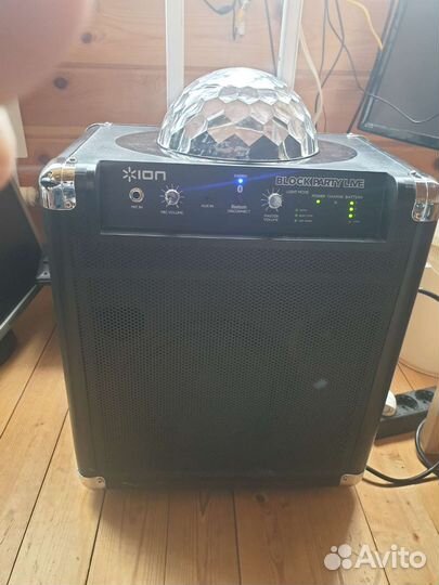 Блютуз колонка мощная комбик ION block party live