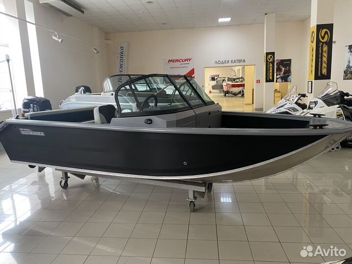 Лодка Волжанка 46 фиш с мотором Ямер 60 4т