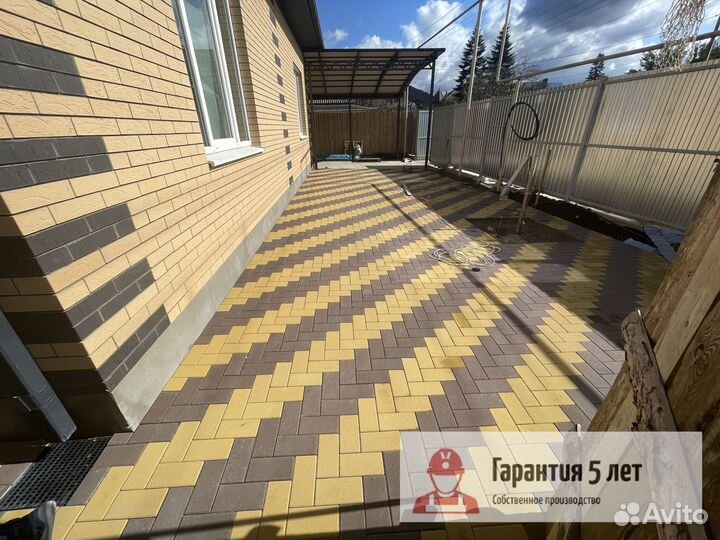 Тротуарная плитка ГОСТ от 100м2