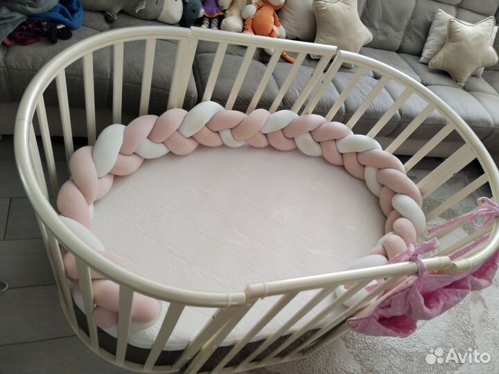 Кроватка трансформер с маятником 9 в 1