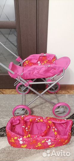 Коляска для кукол с пупсиком