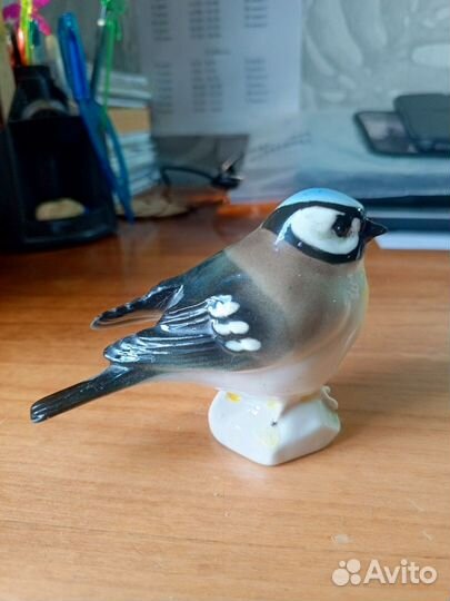 Фарфоровые статуэтки СССР синичка