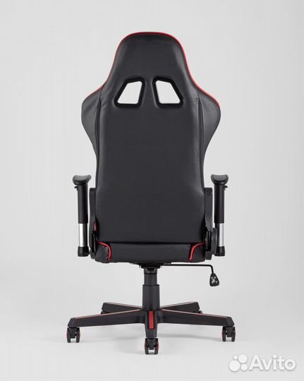 Кресло игровое TopChairs Racer черно-красное