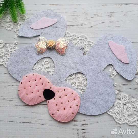 Карнавальная маска зайки