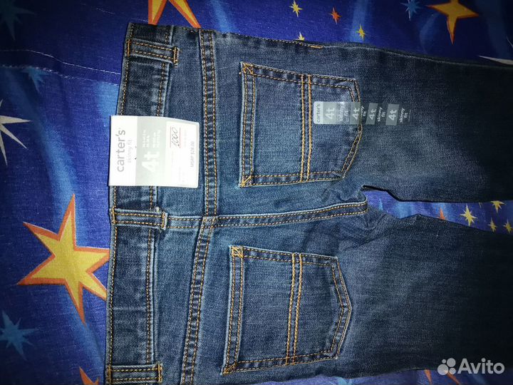 Джинсы новые на 4г Carters