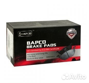 Колодки тормозные задние bapco BP0674