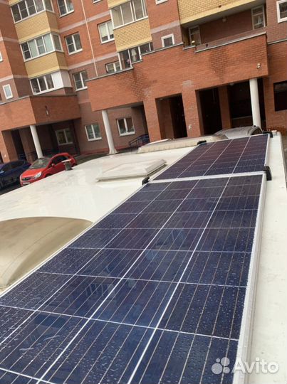 Солнечные панели на автодом, кумпер