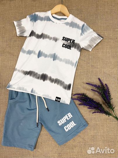 Летний костюм 122-128 на мальчика. Турция