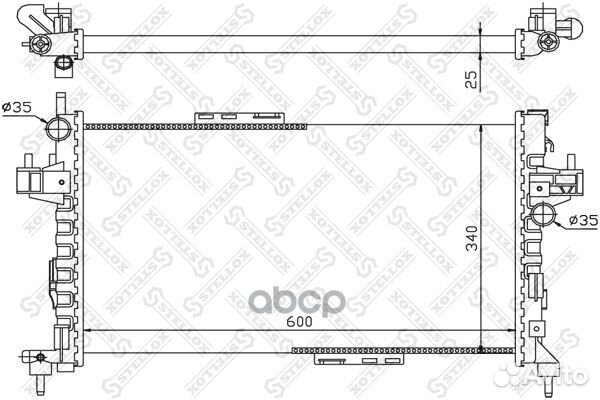 1026053SX радиатор системы охлаждения Opel Com