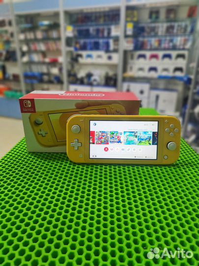 Nintendo switch lite (yellow) New + Чип + Игры