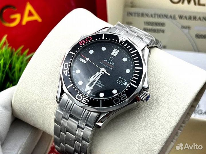 Тяжелые мужские наручные часы Omega Seamaster