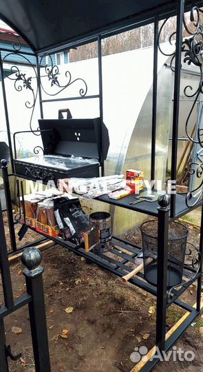 Мангал с крышей