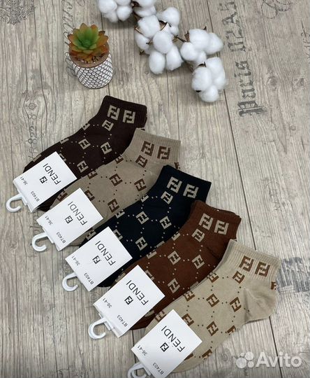 Новые носки Fendi 5 пар