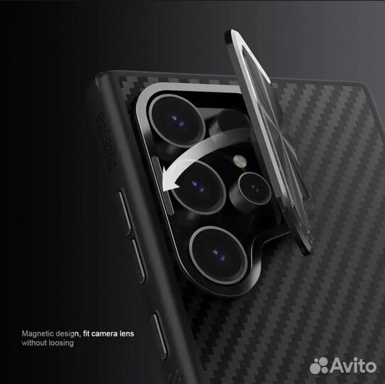 Samsung galaxy S24 Ultra чехол карбоновый