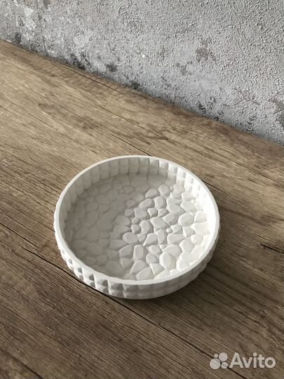 Изделия из гипса поднос круглый «Камушки»