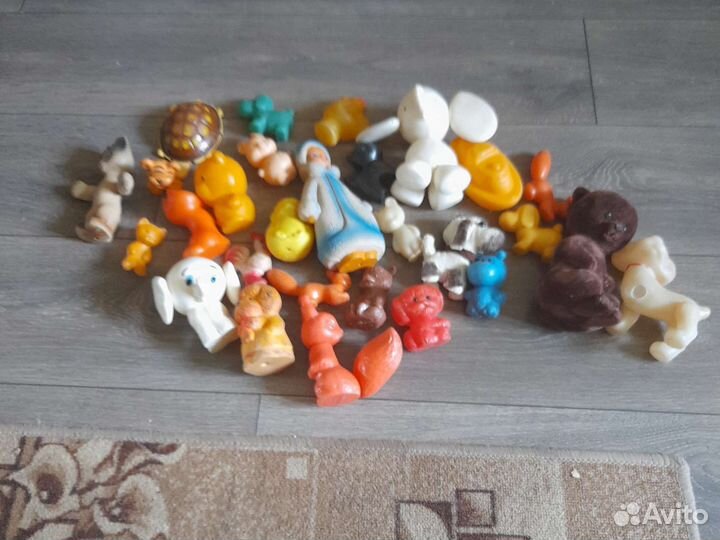 Игрушки СССР пакетом Пластик Резина Мягкая