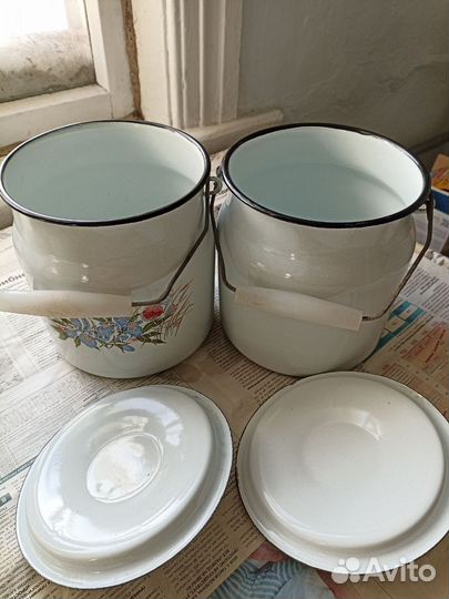 Бидон эмалированный СССР новый