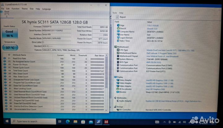 Dell Latitude 7202 Rugged Tablet M-5Y71/8/128Gb