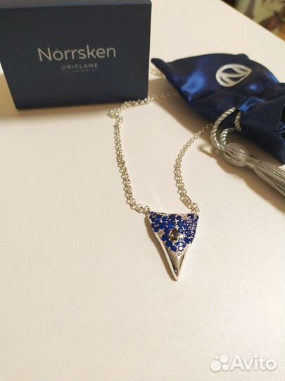 Серьги и цепь с кулоном