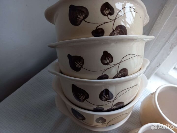 Набор столовой посуды, керамика СССР