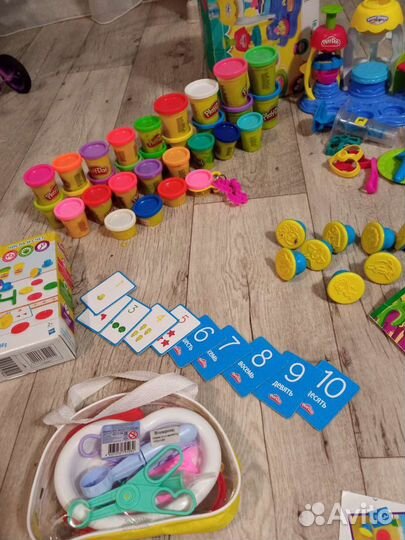 Игровые наборы плэй до осьминог,цифры и кондитер