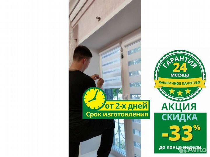 Рулонные шторы день ночь зебра T861