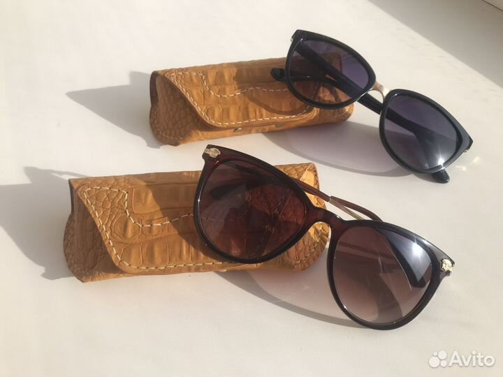 Чехол для очков из натуральной кожи