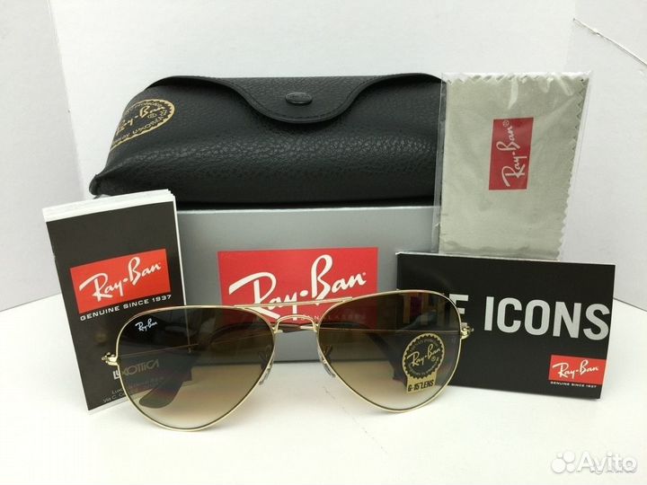Новые очки авиаторы Rayban модель RB3025