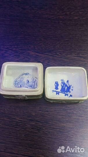 Шкатулка фарфоровая Старый Китай эротика