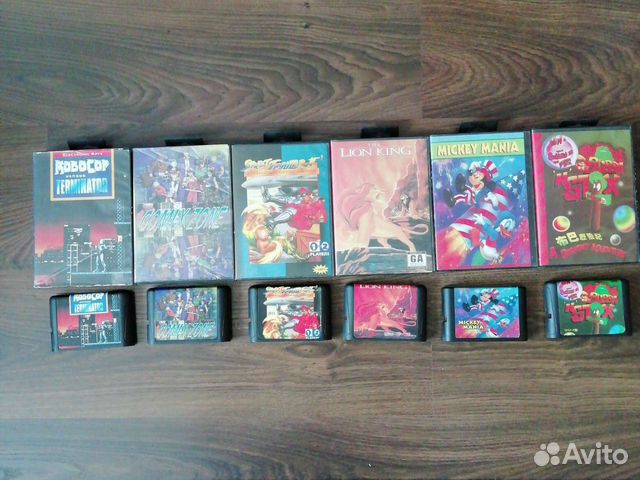 Картриджи 90-х годов sega mega drive2, бигбоксы