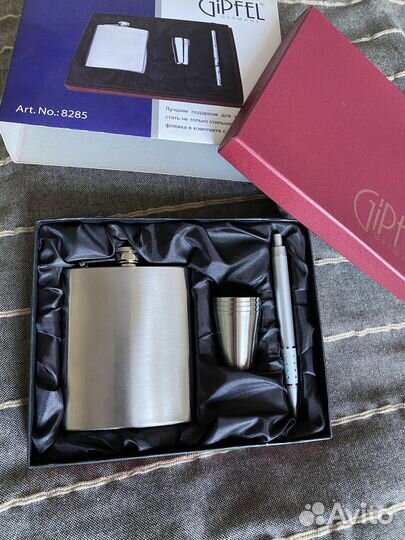 Подарочный набор Gipfel фляжка стопки ручка