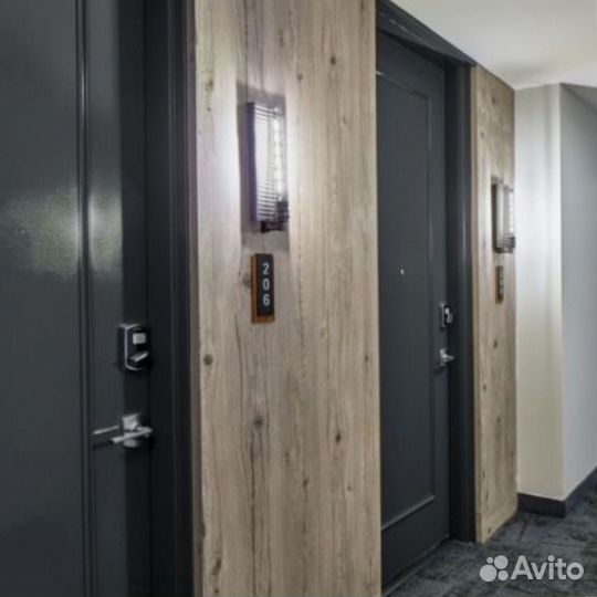 Двери для гостиницы PVC шпон эмаль