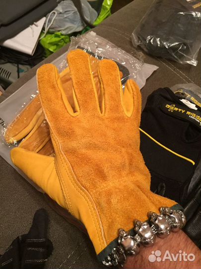 Спецодежда перчатки кожаные