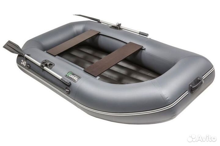Лодка Gavial 240нд; серая