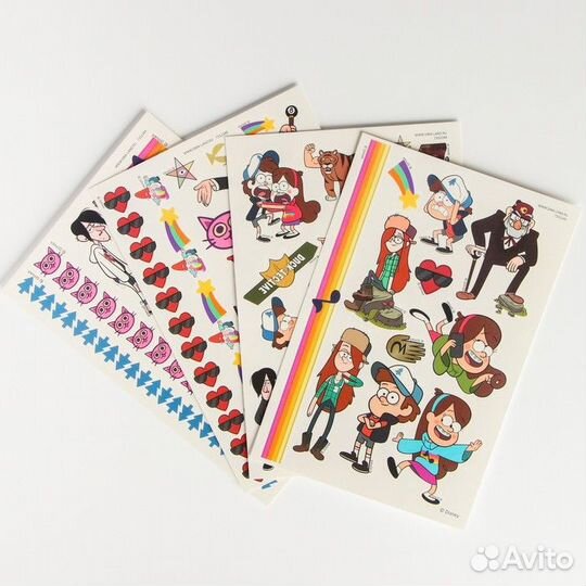 Переводные наклейки Gravity falls 50 переводок (ар