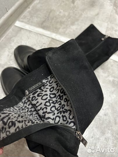 Сапоги женские высокие демисезонные 37