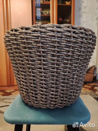 Кашпо из искусственного ротанга 20 л